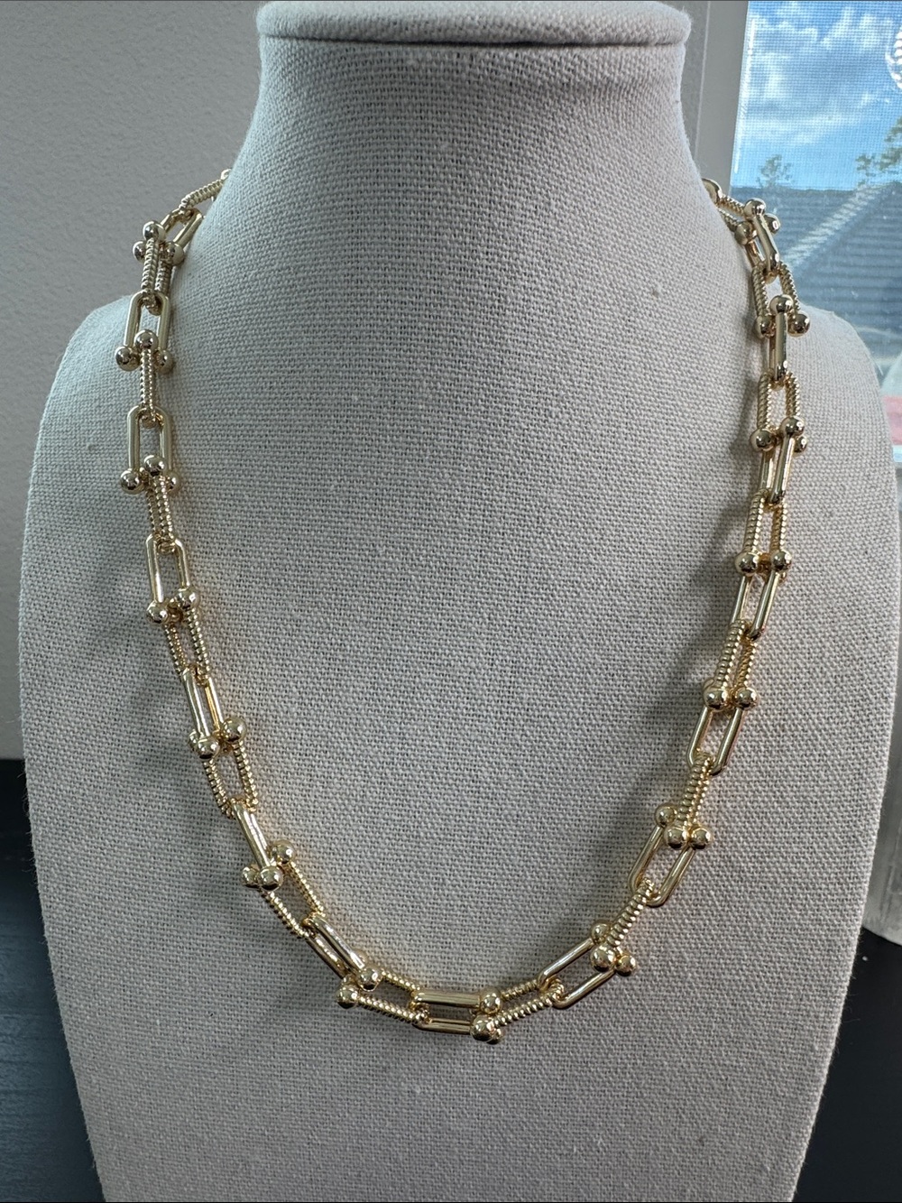 Gold Link Necklace - Women's Jewelry